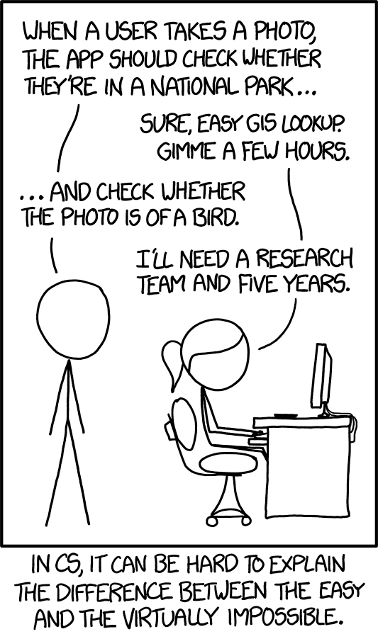 for the first 75 years of computing, this was a good joke